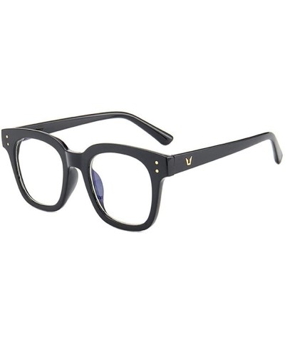 Oval glasses fashion version glasses Black Box _Flat - CZ18GYN3X0K $24.48