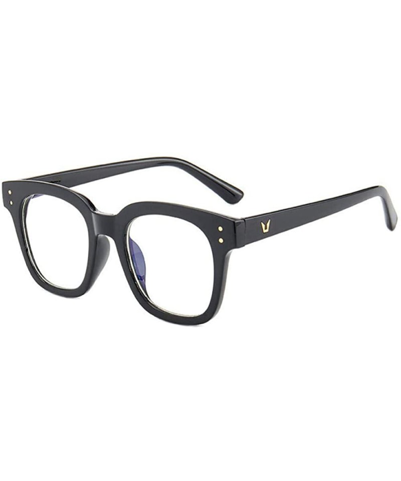 Oval glasses fashion version glasses Black Box _Flat - CZ18GYN3X0K $58.14