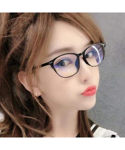 Oval glasses fashion version glasses Black Box _Flat - CZ18GYN3X0K $58.14