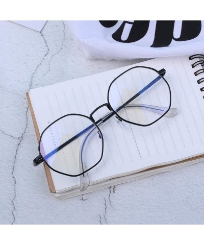 Oval glasses fashion version glasses Black Box _Flat - CZ18GYN3X0K $24.48