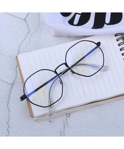 Oval glasses fashion version glasses Black Box _Flat - CZ18GYN3X0K $58.14