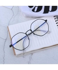 Oval glasses fashion version glasses Black Box _Flat - CZ18GYN3X0K $58.14