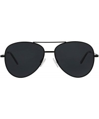 Aviator Women's Heat Wave Polarized Sunglasses Aviator Reading - Black - 56 mm + 0 - CS1964ZL8YZ $40.91