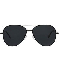 Aviator Women's Heat Wave Polarized Sunglasses Aviator Reading - Black - 56 mm + 0 - CS1964ZL8YZ $22.98