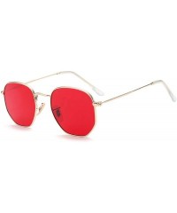 Square Frame Metal Square Sunglasses Women Classic Vintage Pilot Sun Glasses Brand Design Gradient Sunglasses - C6 - C518WD85...