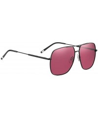 Rectangular Men's Square Polarized Sunglasses Metal Frame Fashion Driving Fishing Sun Glasses for Male UV400 - CY199L0XGUW $1...