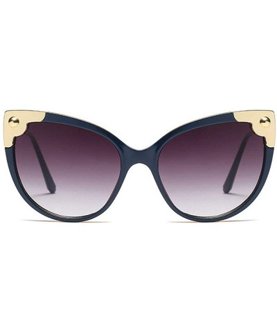 Butterfly New Fashion Butterfly Sunglasses Vintage Brand Designer metal Frame Women Sun Glasses UV400 - Blue - C018NW3YR9R $2...