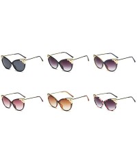 Butterfly New Fashion Butterfly Sunglasses Vintage Brand Designer metal Frame Women Sun Glasses UV400 - Blue - C018NW3YR9R $2...