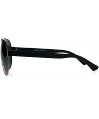 Sport Mens Racer Pilots Metal Rim Sport Mob Classic Sunglasses - Shiny Gunmetal Black - CB18D9900DG $19.96