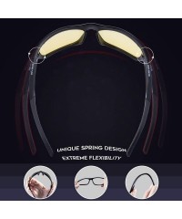 Aviator Polarized Sports Sunglasses Driving shades For Men TR90 Unbreakable Frame RB831 - Black Night Version - CA1896RKA8Z $...
