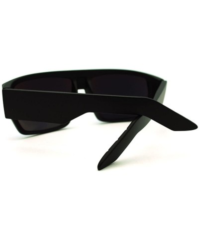 Oversized Futuristic Rectangular Oversized Warp Sports Sunglasses - Black Teal - CT11G5J2REJ $23.22