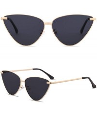 Cat Eye Cateye Sunglasses for Women Fashion Retro Vintage Narrow Clout Goggles Metal Frame SJ1091 - C118CRKNX7T $23.15