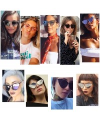 Cat Eye Cateye Sunglasses for Women Fashion Retro Vintage Narrow Clout Goggles Metal Frame SJ1091 - C118CRKNX7T $10.64