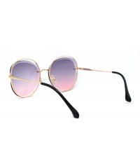 Butterfly Womens Expose Lens Butterfly Designer Sunglasses - Gold Purple Pink - C918WX7X5G0 $10.68