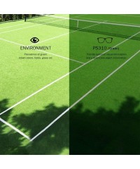 Sport Delta Shiny Yellow Tennis Sunglasses with ZEISS P310 Green Tri-flection Lenses - CX18KNDGODM $32.63