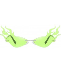Cat Eye Fashion Irregular Glasses Sunglasses - Green - CO199Y4G3DA $15.00