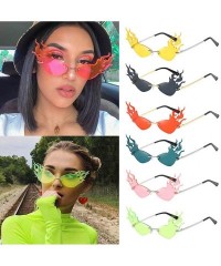 Cat Eye Fashion Irregular Glasses Sunglasses - Green - CO199Y4G3DA $15.00