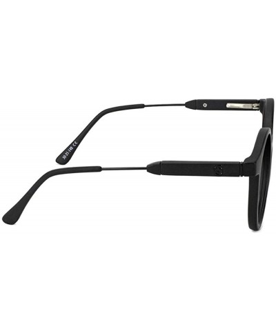 Round Robyn Premium Polarized Glasses 100% UV protected - Matte Black - C418SSAEMGK $36.66