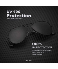 Aviator Classic Aviator Sunglasses for Men Women Driving Sun glasses Polarized Lens 100% UV Blocking - CP18YDQRY7N $18.08