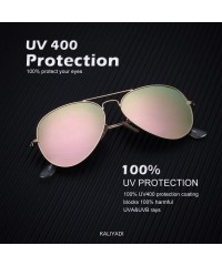 Aviator Classic Aviator Sunglasses for Men Women Driving Sun glasses Polarized Lens 100% UV Blocking - CP18YDQRY7N $18.08