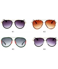 Goggle Oversized Oval Men Women Sunglasses Goggles Brand Designer Eyewear Accessories Big Frame - C4 - C318W7C54ND $40.35