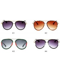 Goggle Oversized Oval Men Women Sunglasses Goggles Brand Designer Eyewear Accessories Big Frame - C4 - C318W7C54ND $16.99