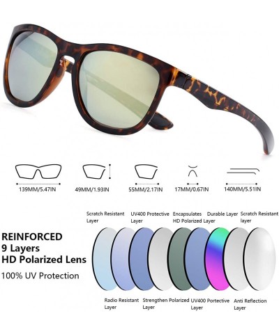 Sport Polarized Sunglasses for Women Men Oval Frame Sports Style UV Protection - C818R6YNK09 $32.27