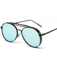 Aviator Pink Sunglasses Women Brand Designer UV400 Shades Golden Ladies Eyewear 2 - 3 - C618YZX48UY $13.85