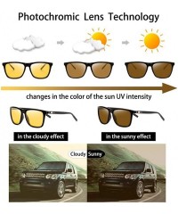 Goggle Anti Glare Night Driving Polarized Glasses for Men Women HD Day Night Vision Sunglasses - Yellow Lens/Black Frame - CP...