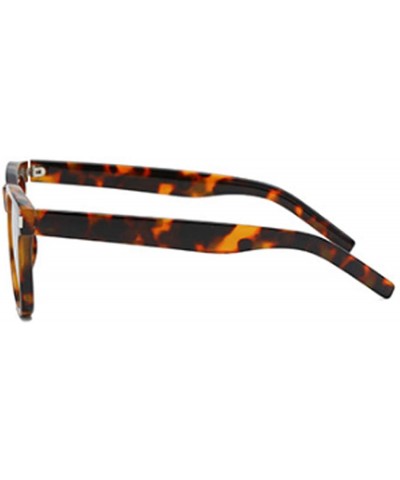 Rectangular Fashion Womens Heart-shaped Sunglasses Plastic Lenses Eyewear UV400 - Brown - CE18NS8NEZM $18.37