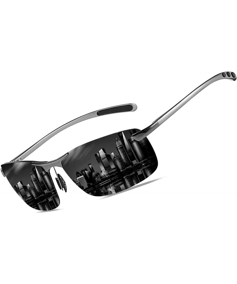Sport Fashion Driving Polarized Sunglasses for Men UV400 Protection Men's Sports Fishing Golf Sunglasses - CV18Y089C7Y $32.73