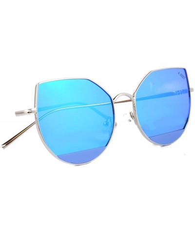 Rimless The Alina Cat Eye Sunglasses - Silver - CH186ASZY0Q $7.61