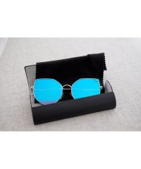 Rimless The Alina Cat Eye Sunglasses - Silver - CH186ASZY0Q $18.65