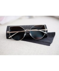 Rimless The Alina Cat Eye Sunglasses - Silver - CH186ASZY0Q $18.41