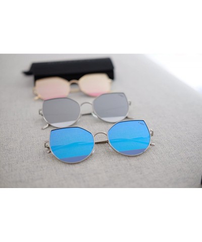 Rimless The Alina Cat Eye Sunglasses - Silver - CH186ASZY0Q $7.61