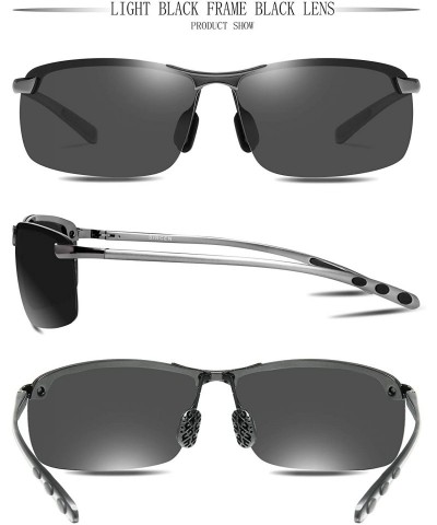 Sport Fashion Driving Polarized Sunglasses for Men UV400 Protection Men's Sports Fishing Golf Sunglasses - CV18Y089C7Y $32.73