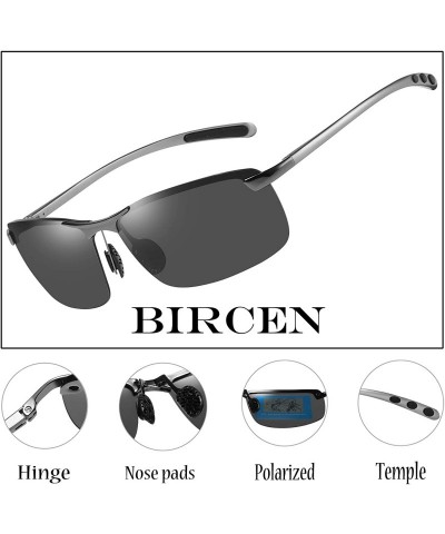 Sport Fashion Driving Polarized Sunglasses for Men UV400 Protection Men's Sports Fishing Golf Sunglasses - CV18Y089C7Y $32.73