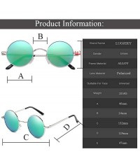Round Vintage Round Polarized Sunglasses Unisex Driving Polarized Small Circle Sun Glasses Shades for Men Women - CD18NYCOO2Q...