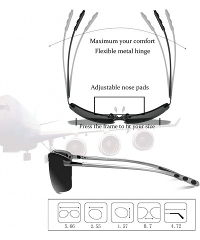 Sport Fashion Driving Polarized Sunglasses for Men UV400 Protection Men's Sports Fishing Golf Sunglasses - CV18Y089C7Y $32.73