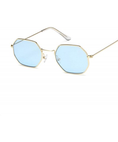 Square 2019 Square Sunglasses Women Retro Fashion Rose Gold Sun Glasses Female Brand Transparent Ladies - Gold Pink - C919853...