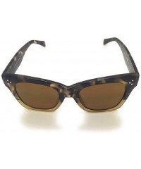 Oversized Womens Oversized Fashion Sunglasses Big Flat Square Frame UV 400 With Microfiber Case - Tortoise-gold Fade - CI18OG...