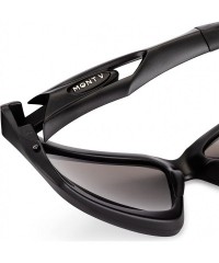 Oval Sport Sunglasses Women - black - C718EOS85XK $41.24