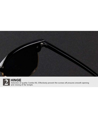 Square Fashion Men Square Sun Glasses Mirror Coating Brand Designer Vintage Women Semi-rimless Decration Sunglasses - C918RTI...