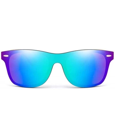 Oversized Wooden sunglasses men's ladies square bamboo mirror sunglasses oversized retro - Kp8849-c4 - CA190KC2CTL $45.44
