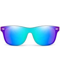 Oversized Wooden sunglasses men's ladies square bamboo mirror sunglasses oversized retro - Kp8849-c4 - CA190KC2CTL $45.44