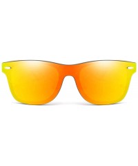 Oversized Wooden sunglasses men's ladies square bamboo mirror sunglasses oversized retro - Kp8849-c4 - CA190KC2CTL $45.44