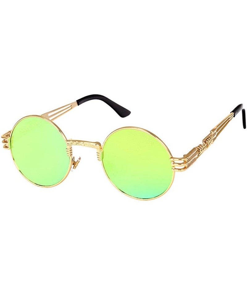 Men Women Sunglasses - UV Protection Outdoor Glasses Vintage Round  Eyeglasses Fishing Activity Eyewear - B2 - C1194L2H822