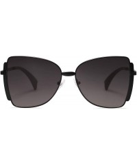 Butterfly Sunglasses for Women Butterfly Sunglasses UV400 ALLY SJ1123 - C1 Black Frame/Gradient Grey Lens - C9193L09HQ9 $34.41