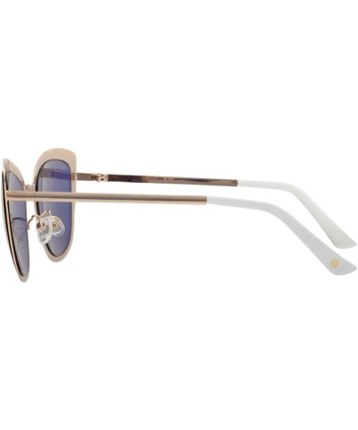 Oval Oversized Cateye Polarized Sunglasses - Designer Inspired Style for Women - with Mirrored Lens P1891 - CK187K66U0T $21.68
