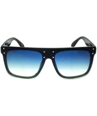 Oversized Fashion Oversize Sunglasses UV Protection - Black / Blue - CB18O7L43E6 $44.32